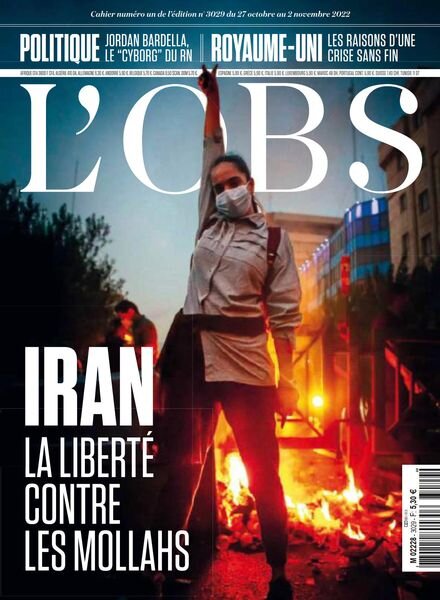 L’Obs – 27 Octobre 2022 Cover