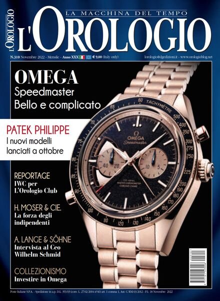 l’Orologio – November 2022 Cover