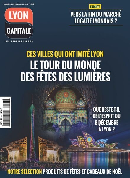 Lyon Capitale – Decembre 2022 Cover