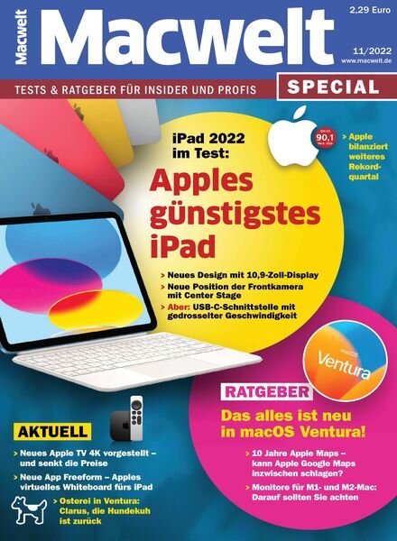 Macwelt Special – November 2022 Cover