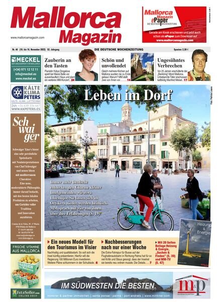 Mallorca Magazin – 10 November 2022 Cover