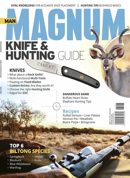 Man Magnum Knife & Hunting Guide – October 2022 Cover