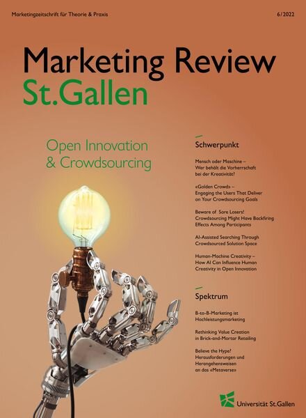 Marketing Review St Gallen – Oktober 2022 Cover