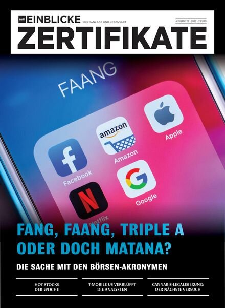 marktEINBLICKE Zertifikate – 02 November 2022 Cover