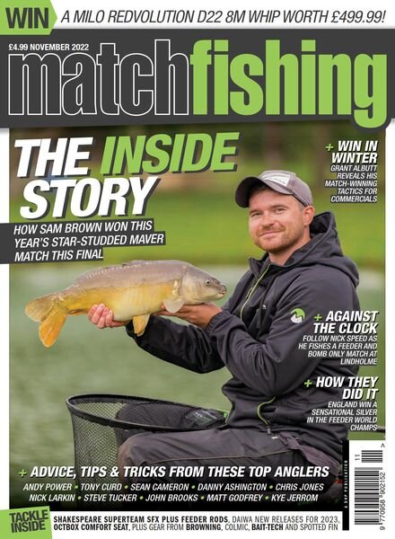 Match Fishing – November 2022 Cover