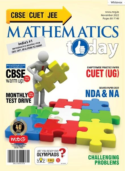 Mathematics Today – November 2022 Cover