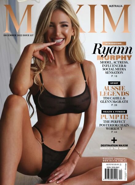 Maxim Australia – December 2022 Cover