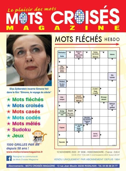 Mots Croises Magazine – 10 novembre 2022 Cover