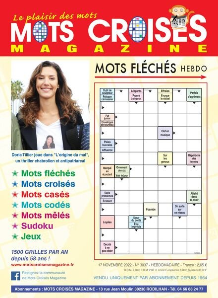 Mots Croises Magazine – 17 novembre 2022 Cover
