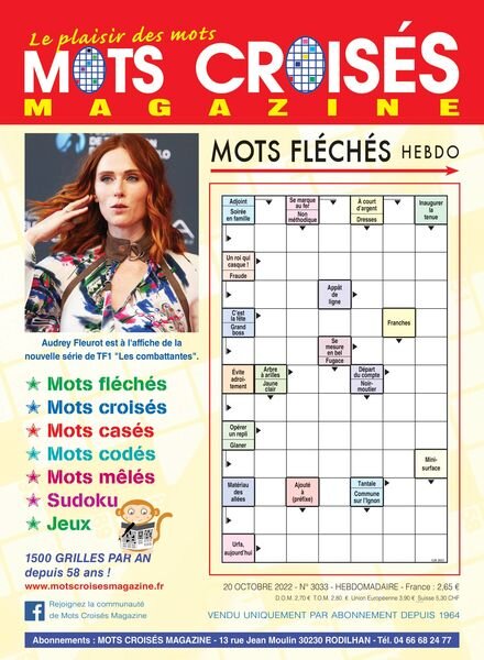 Mots Croises Magazine – octobre 2022 Cover