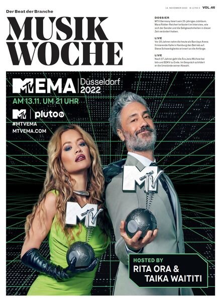 MusikWoche – 14 November 2022 Cover