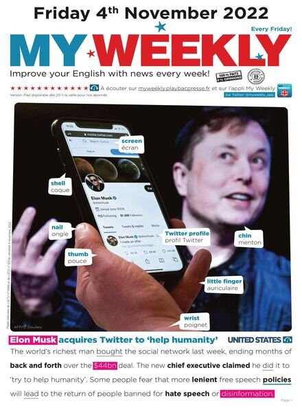 My Weekly Fr – 04 novembre 2022 Cover