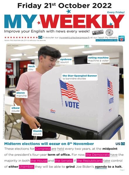 My Weekly Fr – 21 octobre 2022 Cover