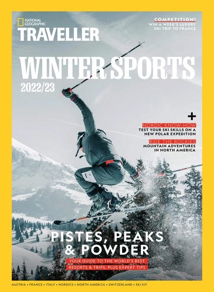 National Geographic Traveller Winter Sports – November 2022 Cover