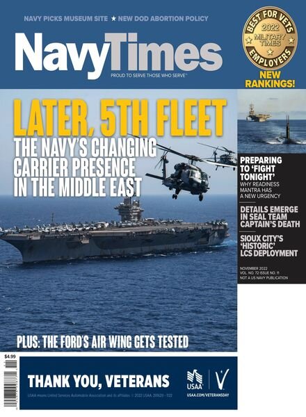 Navy Times – November 2022 Cover