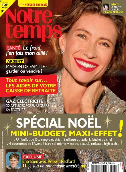 Notre Temps – Decembre 2022 Cover