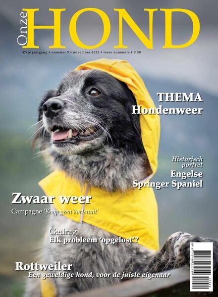 Onze Hond – oktober 2022 Cover