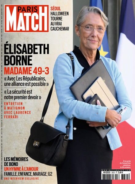 Paris Match – 03 novembre 2022 Cover