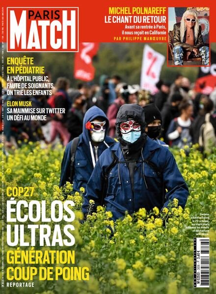 Paris Match – 10 novembre 2022 Cover