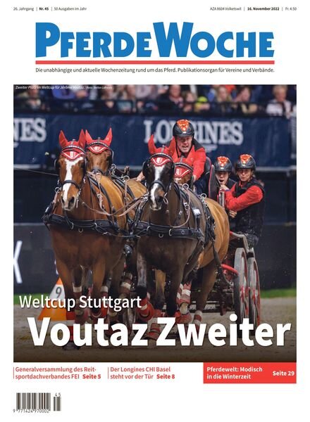PferdeWoche – 16 November 2022 Cover