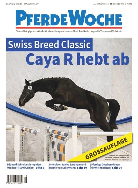 PferdeWoche – 23 November 2022 Cover