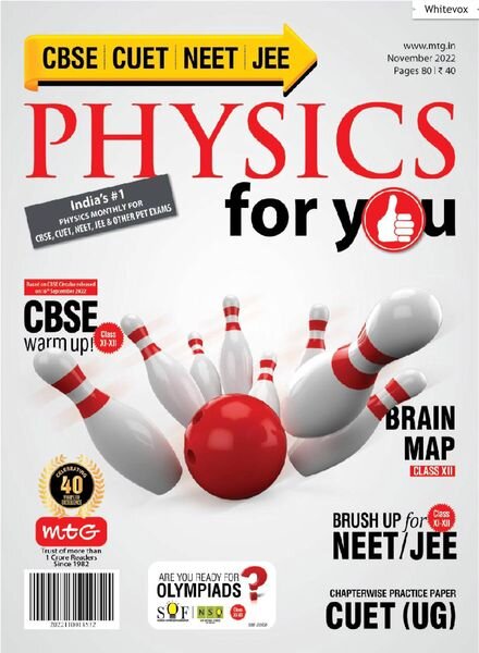 Physics For You – November 2022 Cover