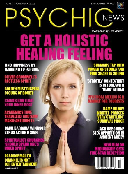Psychic News – November 2022 Cover
