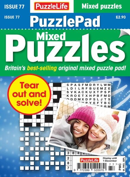 PuzzleLife PuzzlePad Puzzles – 03 November 2022 Cover