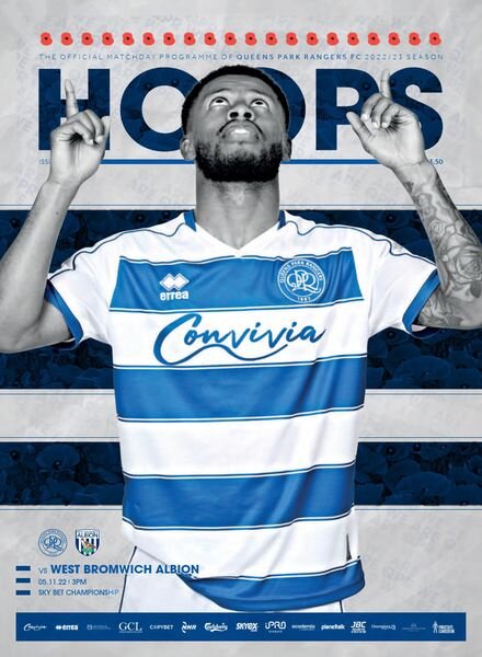 QPR Official Programmes – Queens Park Rangers vs West Bromwich Albion – 5 November 2022 Cover