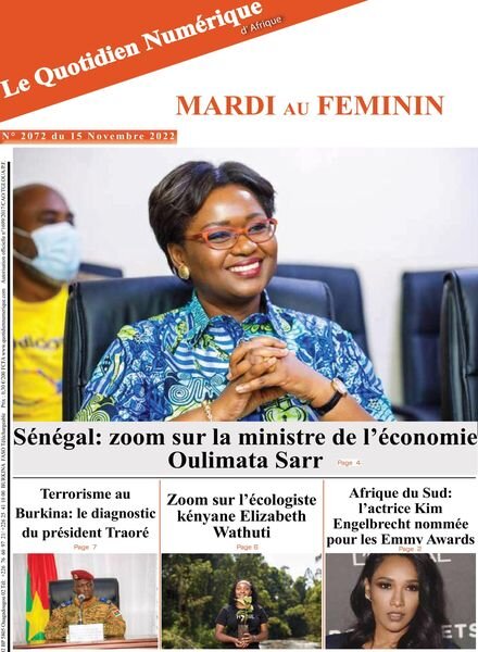 Quotidien Numerique d’Afrique – 15 novembre 2022 Cover
