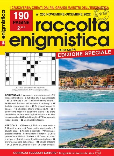 Raccolta Enigmistica – novembre 2022 Cover