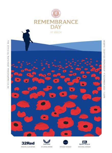 Rangers Football Club Matchday Programme – Rangers vs Heart of Midl – 9 November 2022 Cover