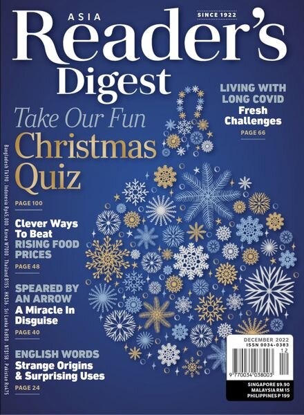 Reader’s Digest Asia – December 2022 Cover