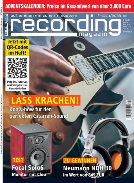 Recording Magazin – Dezember 2022 Cover