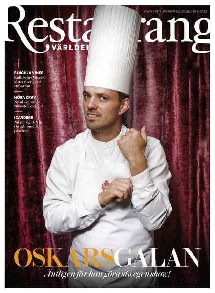 Restaurangvarlden – november 2022 Cover