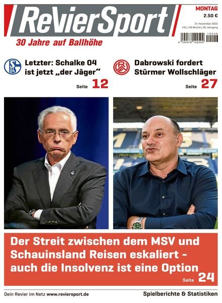 RevierSport – 14 November 2022 Cover