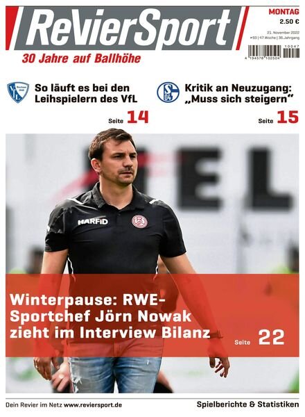 RevierSport – 21 November 2022 Cover