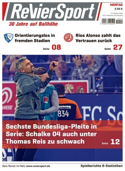 RevierSport – 31 Oktober 2022 Cover