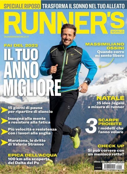 Runner’s World Italia – Dicembre 2022 – Gennaio 2023 Cover