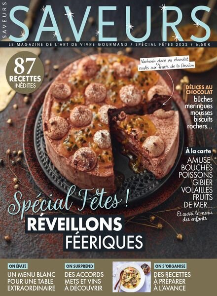 Saveurs France – Special Fetes 2022 Cover