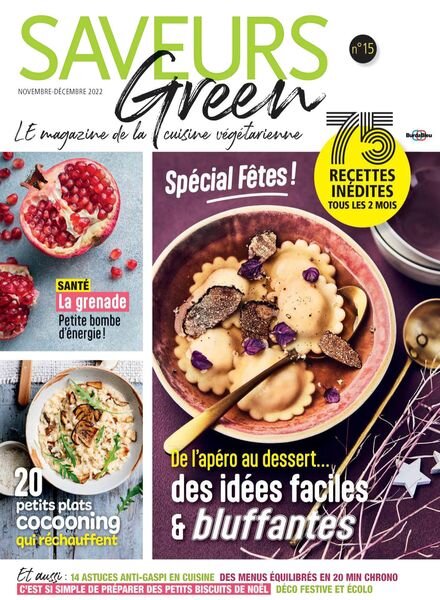 Saveurs Green – Novembre-Decembre 2022 Cover
