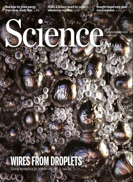 Science – 11 November 2022 Cover