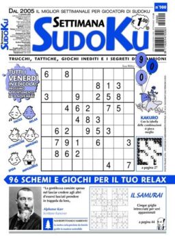 Settimana Sudoku – 09 novembre 2022