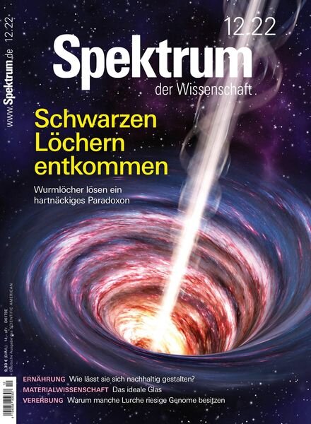 Spektrum der Wissenschaft – 12 November 2022 Cover