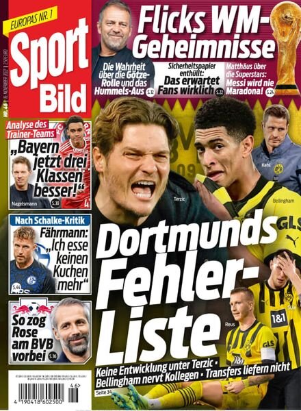 Sport Bild – 16 November 2022 Cover