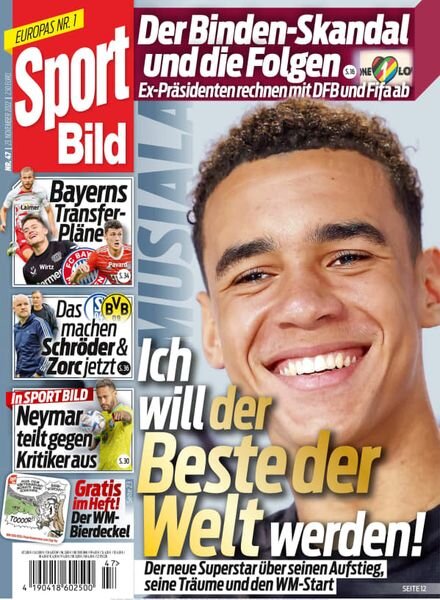 Sport Bild – 23 November 2022 Cover