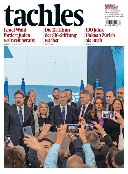 tachles – 04 November 2022 Cover