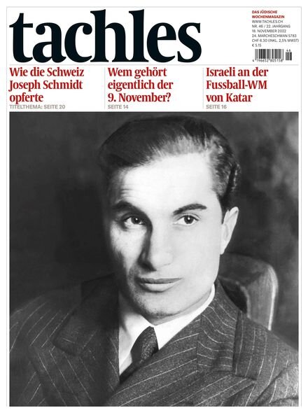 tachles – 18 November 2022 Cover