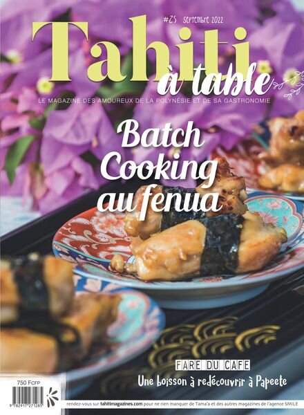 Tahiti a table – Septembre 2022 Cover