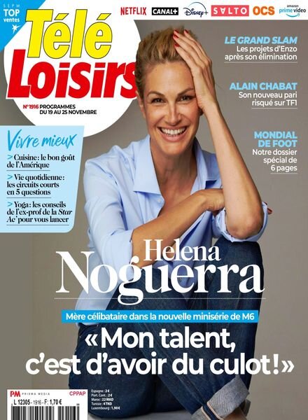 Tele Loisirs – 14 Novembre 2022 Cover